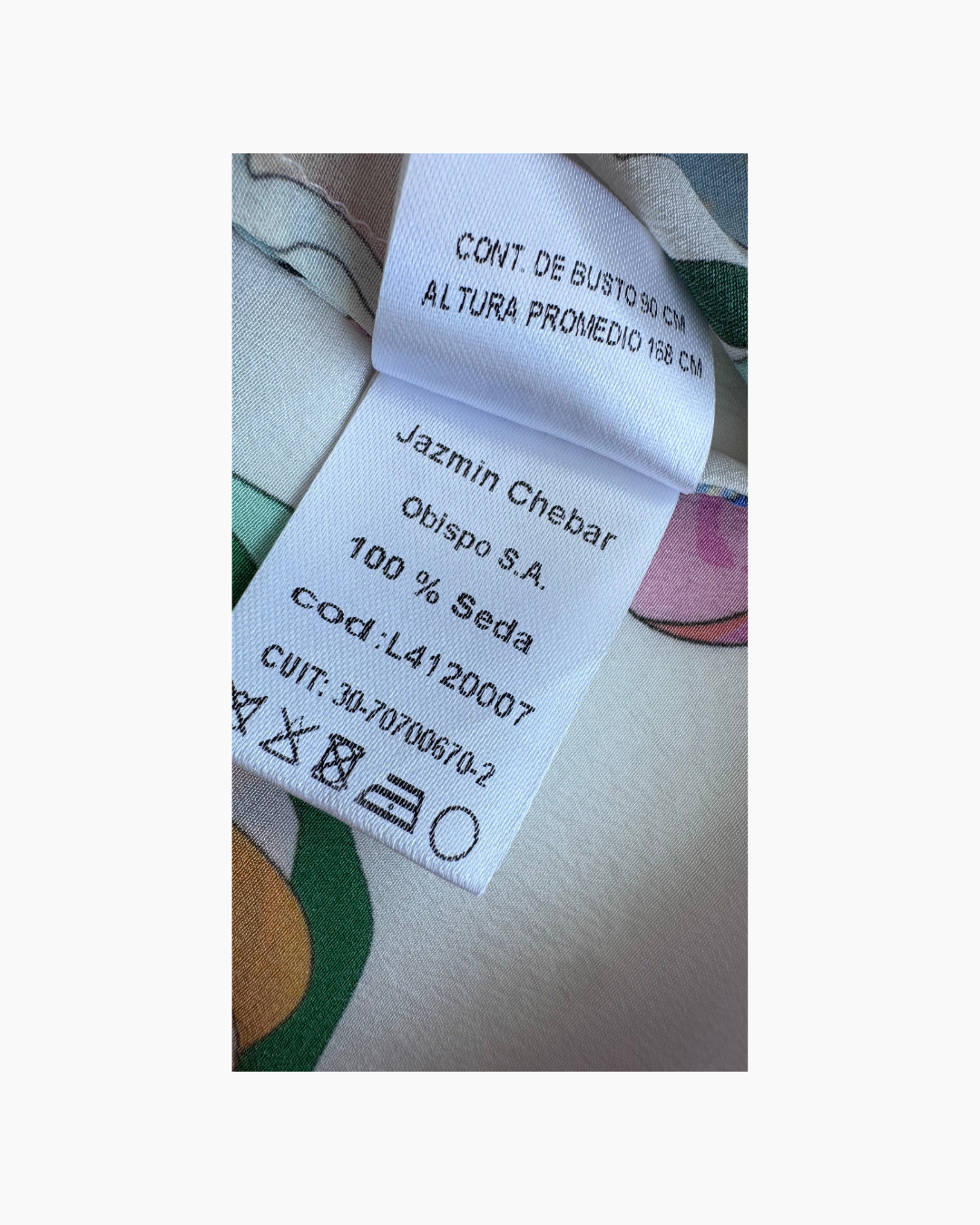 Blusa de seda floreada de manga larga - Jazmin Chebar