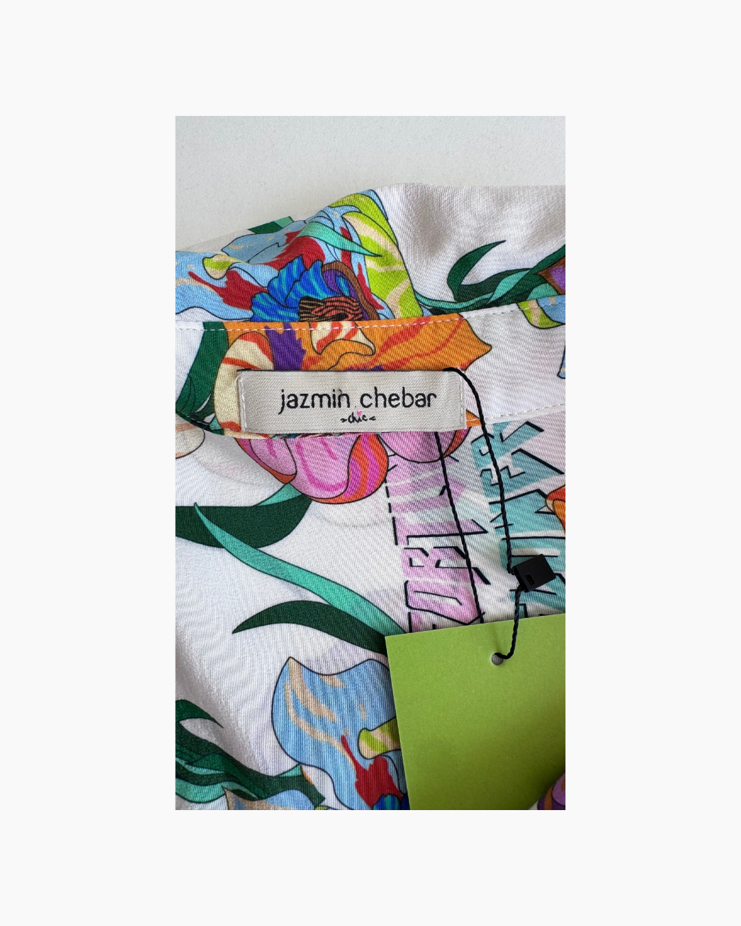 Blusa de seda floreada de manga larga - Jazmin Chebar