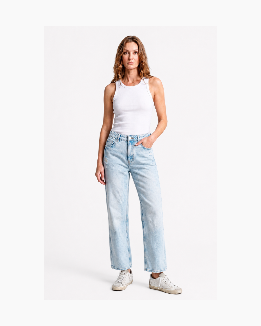 Jeans wide leg celeste - Retrofete