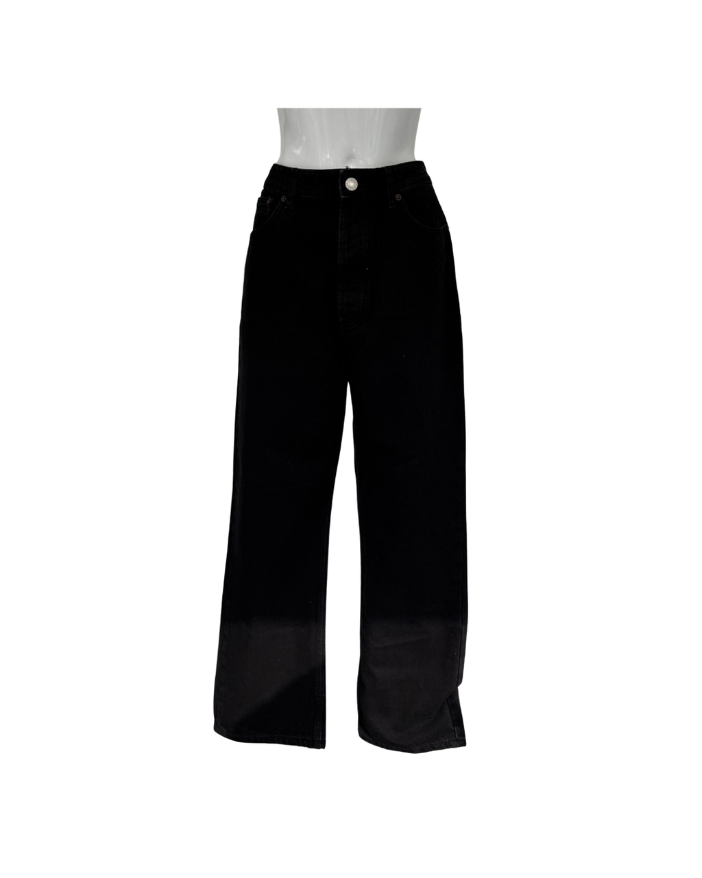 Jean tiro alto negro - Zara