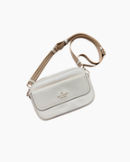 Cartera beige de cuero crossbody - Kate Spade