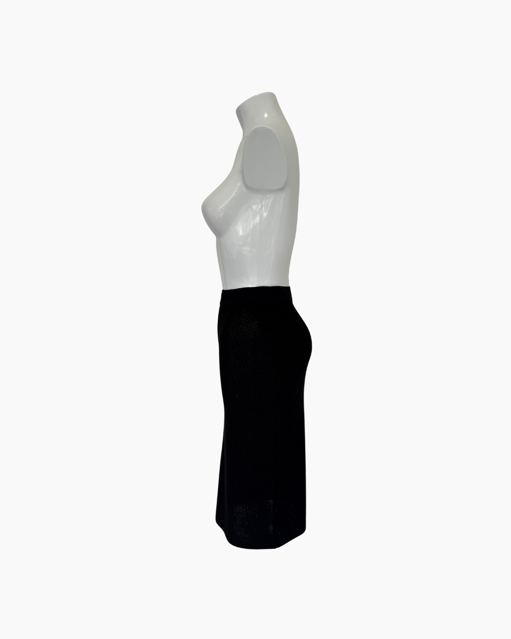 Falda negra midi tejida - Le Coquelicot