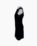 Vestido negro sin mangas con lentejuelas - Mango Suit