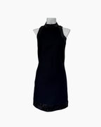 Vestido negro sin mangas con lentejuelas - Mango Suit