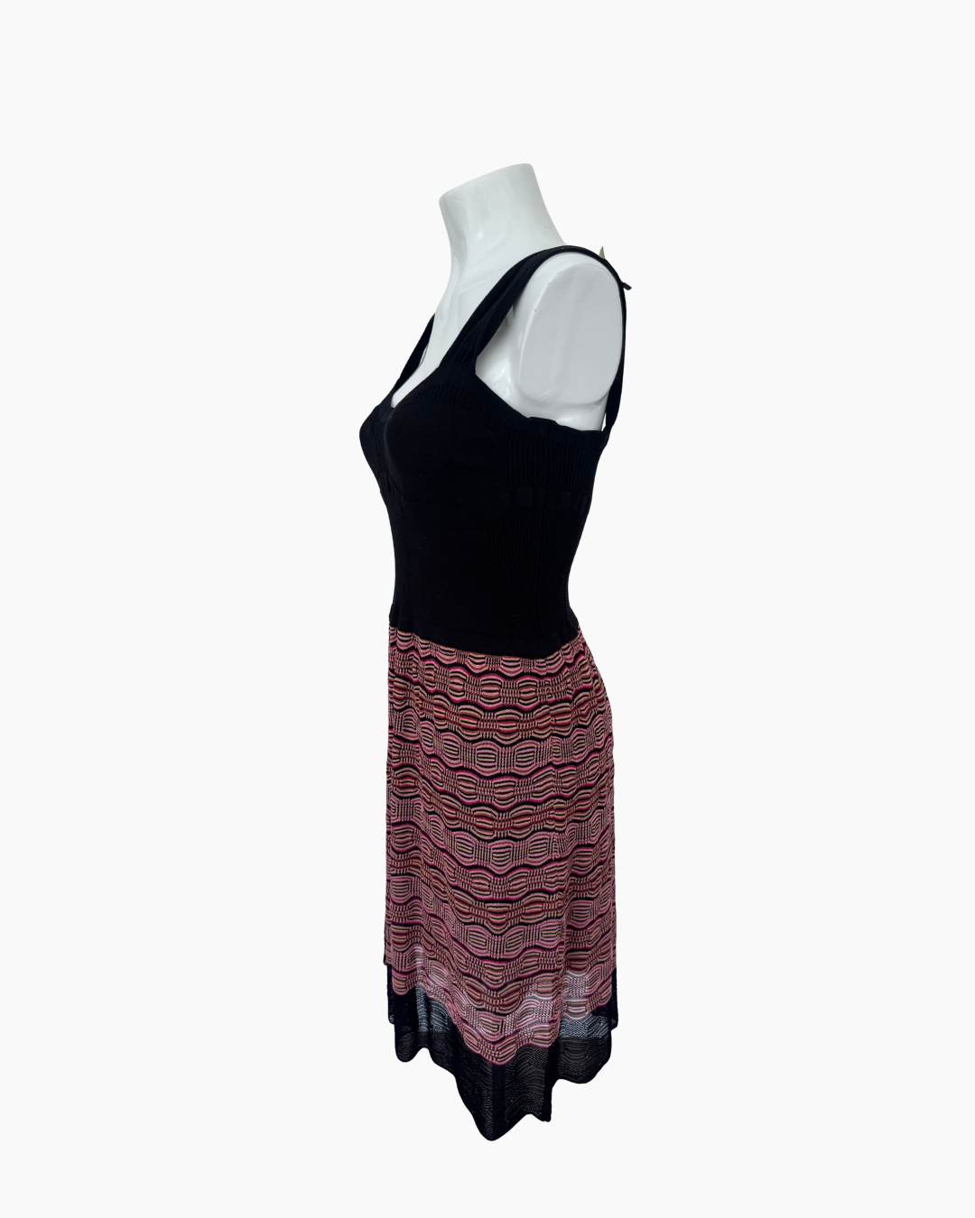 Vestido tejido sin mangas negro - Missoni
