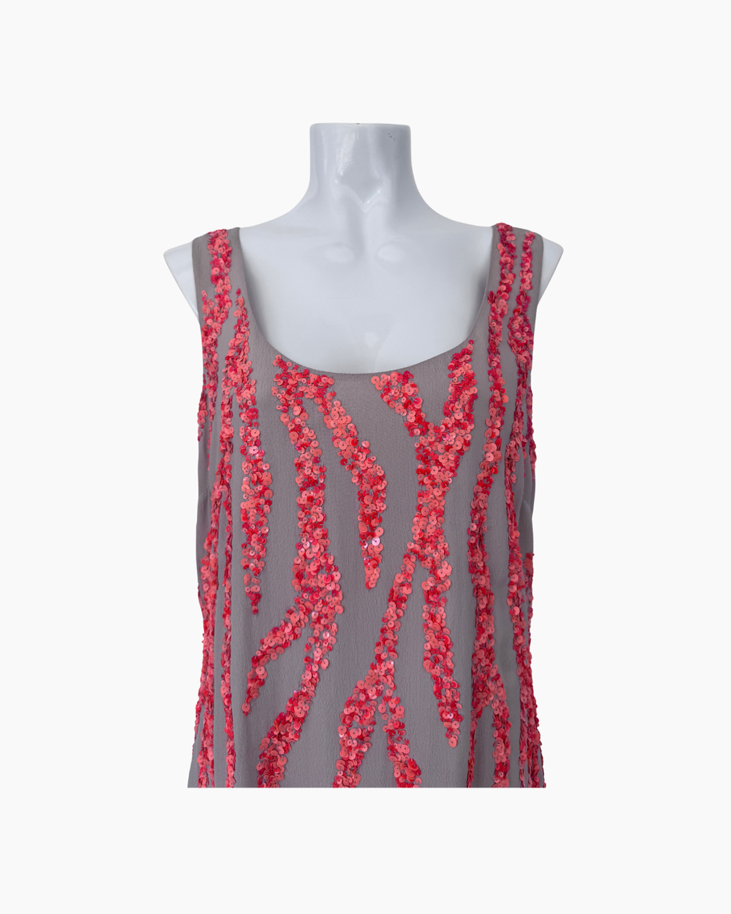 Vestido corto sin mangas con aplicaciones de lentejuelas - Mango