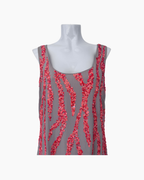 Vestido corto sin mangas con aplicaciones de lentejuelas - Mango