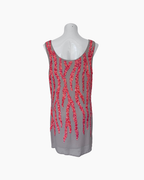 Vestido corto sin mangas con aplicaciones de lentejuelas - Mango