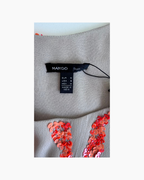 Vestido corto sin mangas con aplicaciones de lentejuelas - Mango