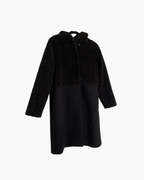 Abrigo largo de lana negro - Max Mara Weekend