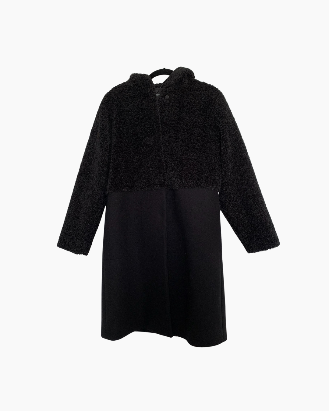 Abrigo largo de lana negro - Max Mara Weekend