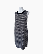 Vestido sin mangas hueso y negro - Max Mara Weekend