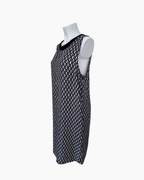 Vestido sin mangas hueso y negro - Max Mara Weekend