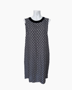 Vestido sin mangas hueso y negro - Max Mara Weekend