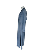 Maxivestido camisero denim de manga larga  - Minimal