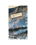 Maxivestido manga larga azul - Sabz