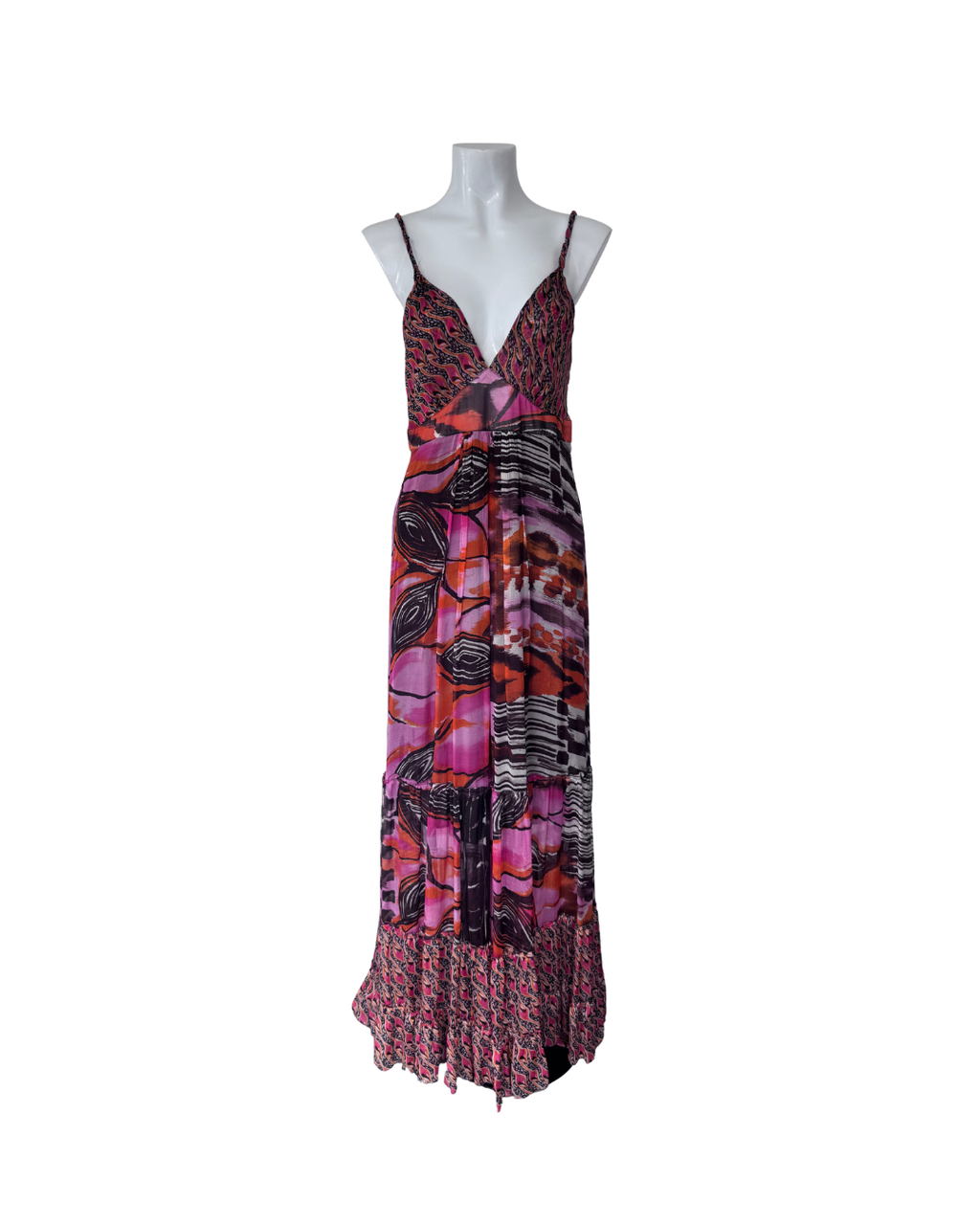 Maxivestido sin mangas naranja - Pinko