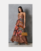 Maxivestido sin mangas naranja - Pinko