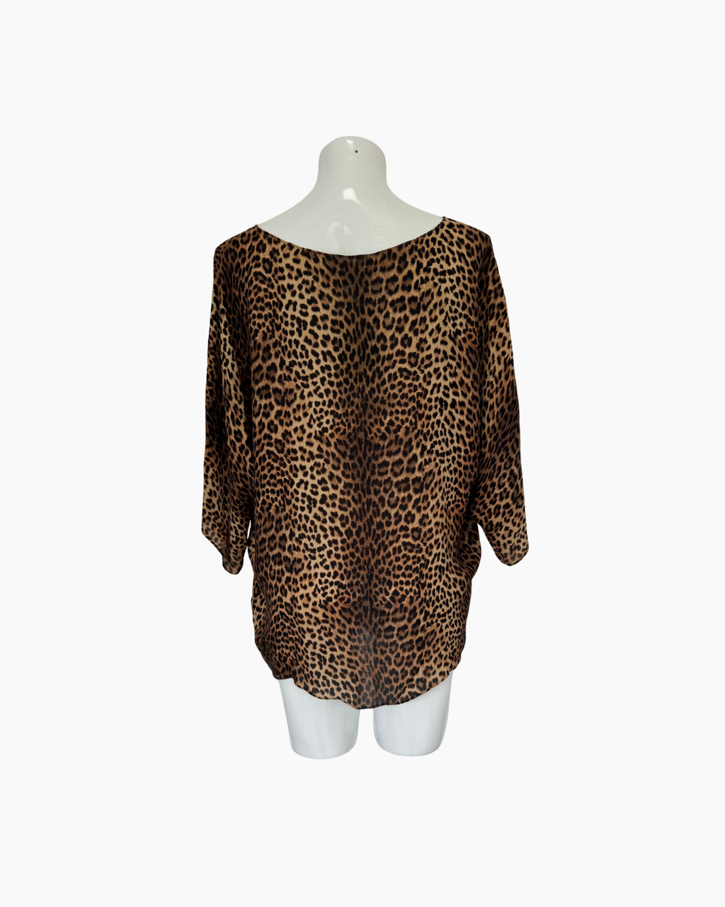 Blusa de gasa de manga 3/4 animal print - Michael Kors