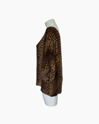 Blusa de gasa de manga 3/4 animal print - Michael Kors