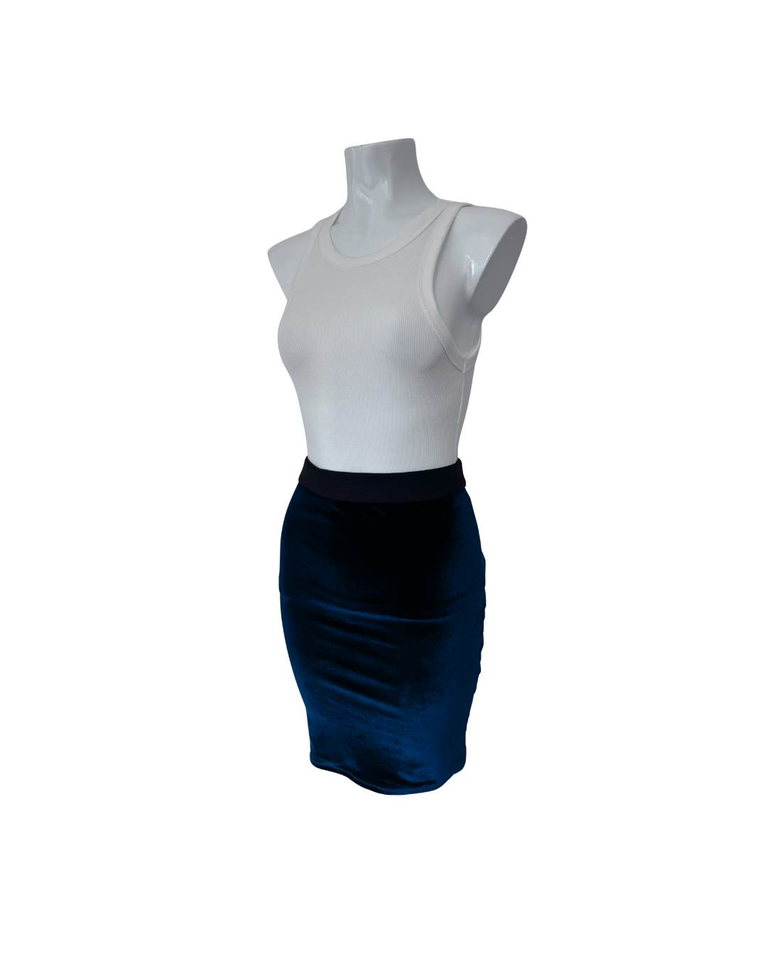 Minifalda plush azul - Jazmin Chebar