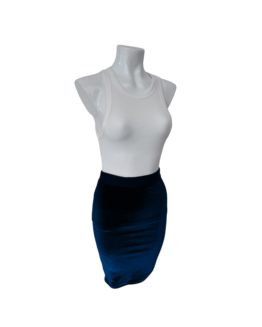 Minifalda plush azul - Jazmin Chebar