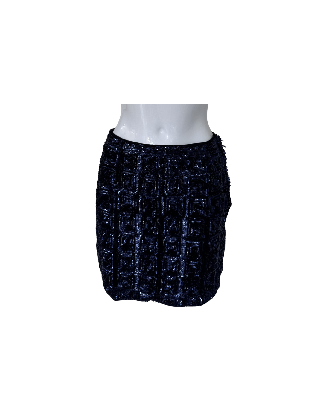 Minifalda lentejuelas azul - H&M