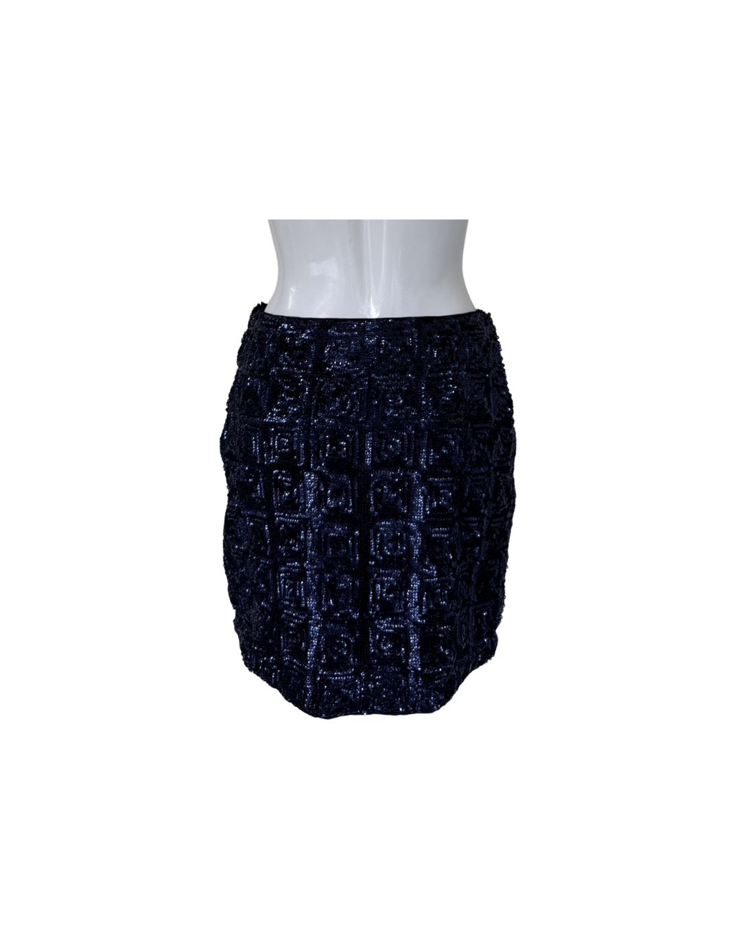 Minifalda lentejuelas azul - H&M