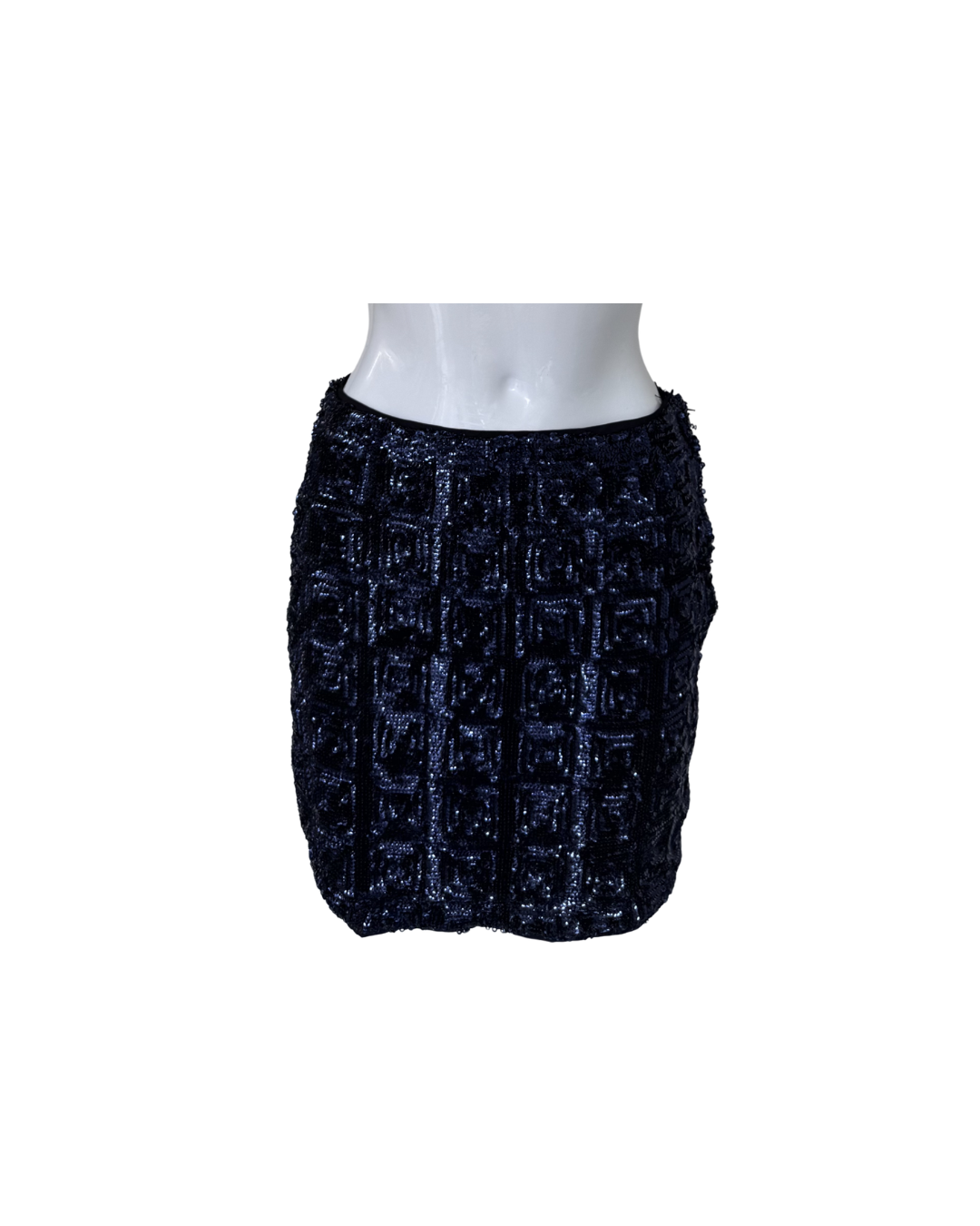 Minifalda lentejuelas azul - H&M