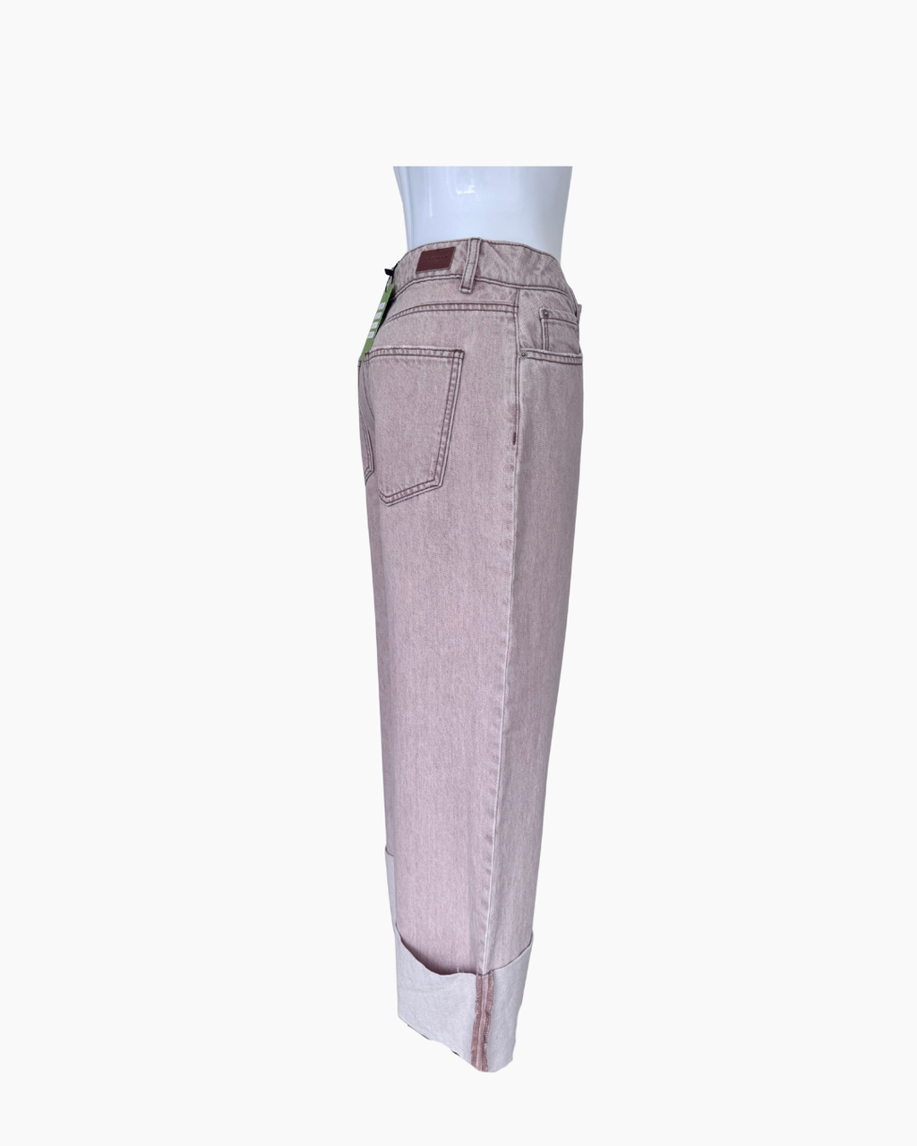 Pantalon denim boca ancha camel - Naf Naf