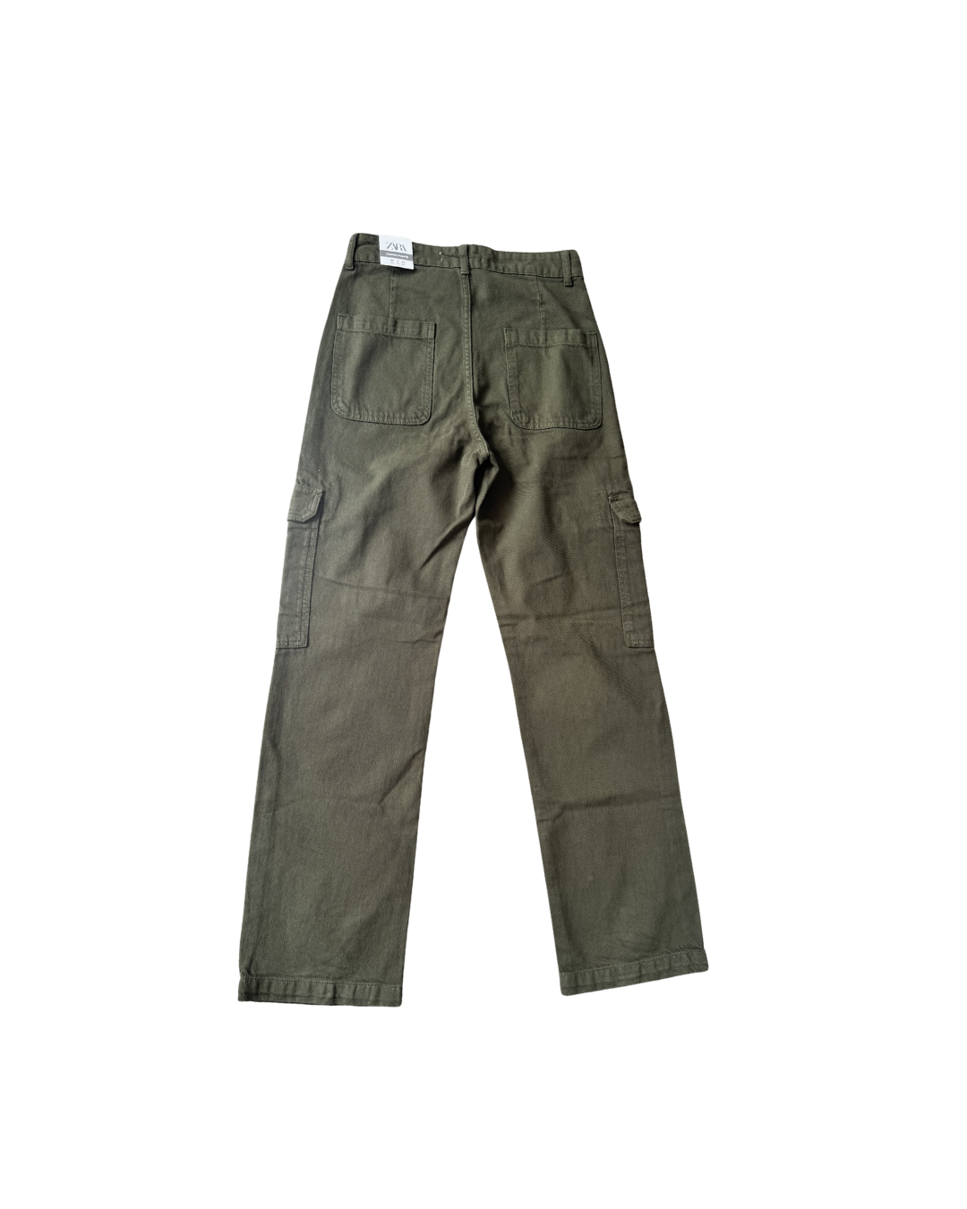 Pantalon cargo olivo - Zara