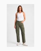 Pantalon cargo olivo - Zara