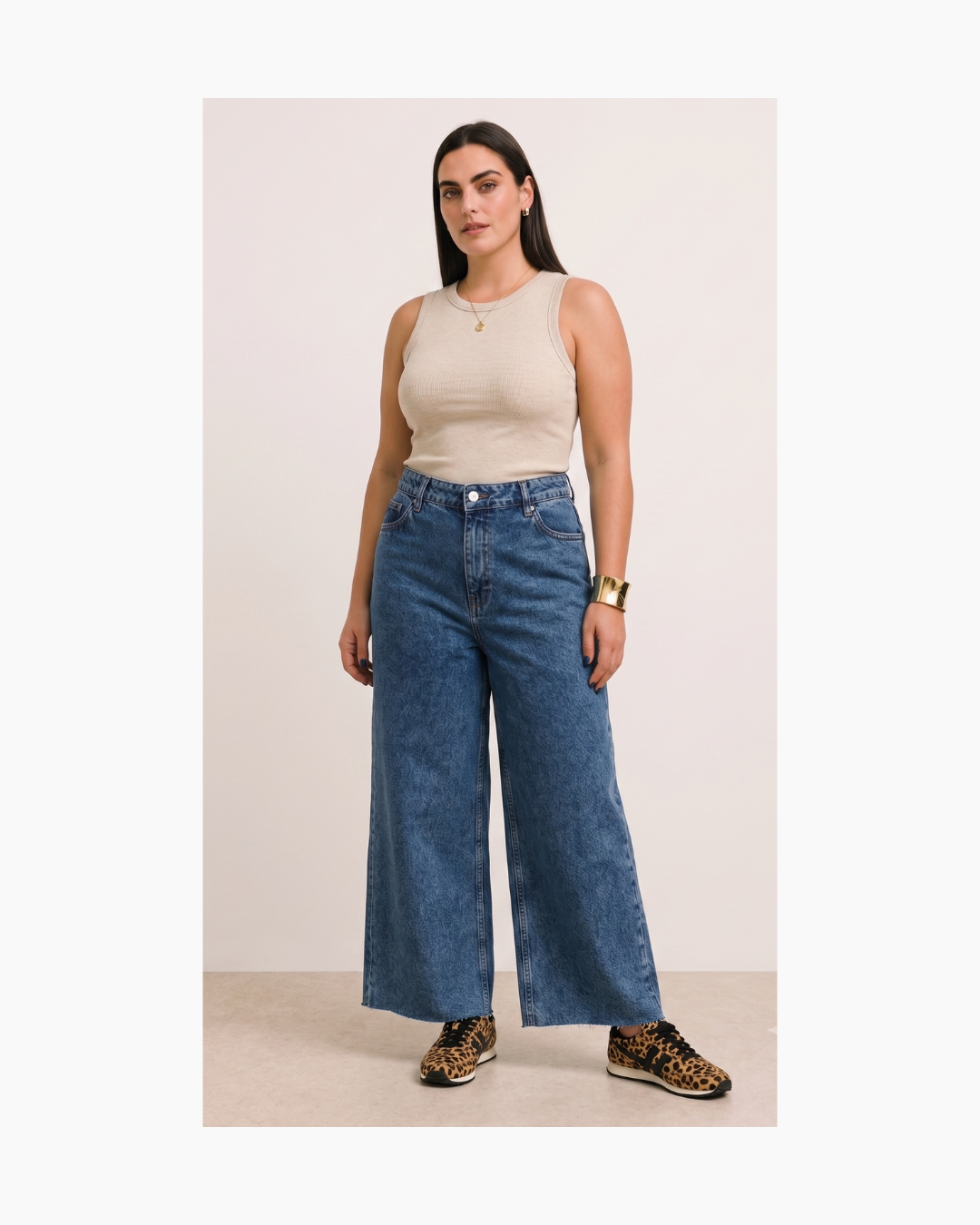 Jean culotte celeste - Mango