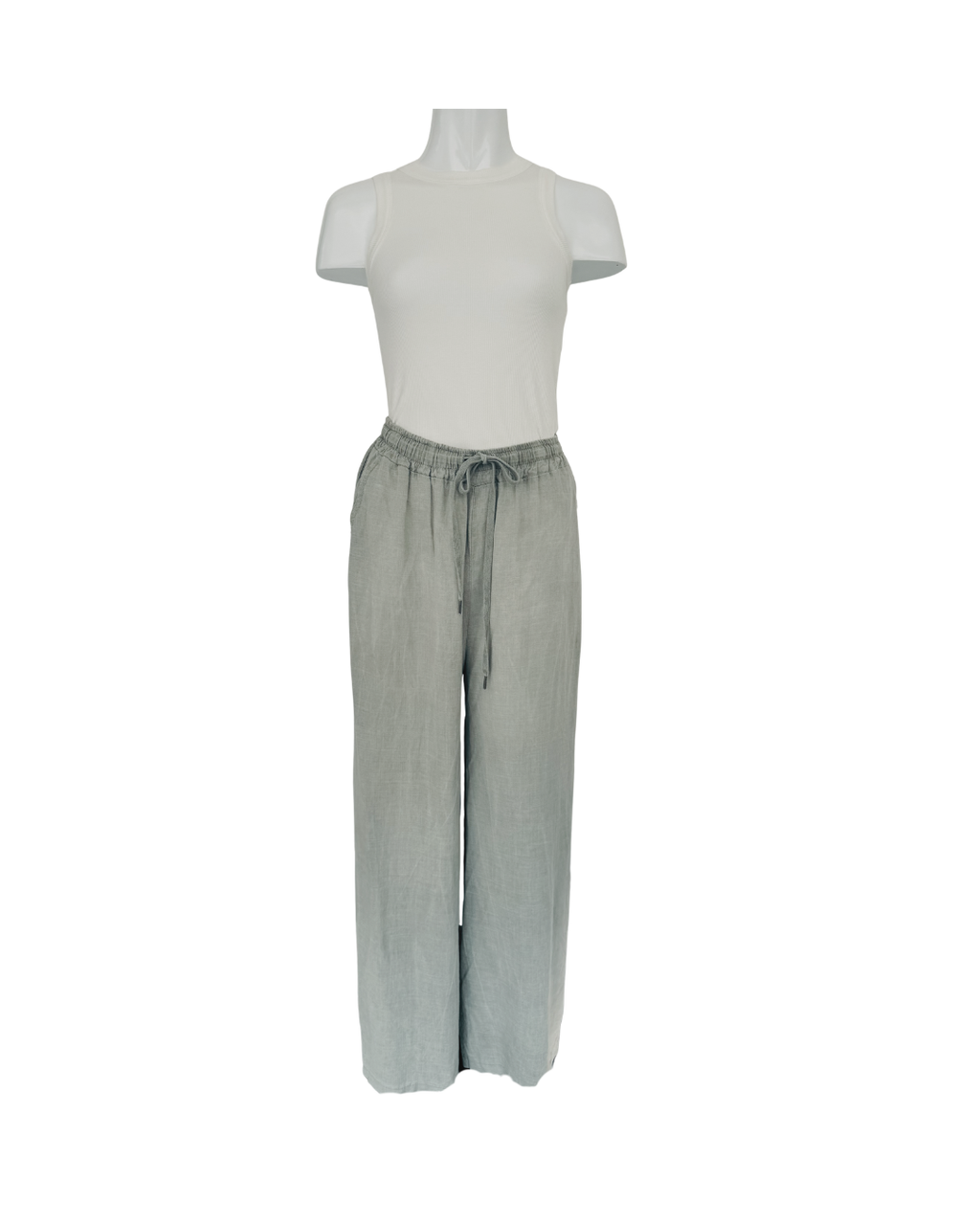Pantalon de lino verde - Amalfitana