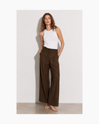 Pantalon palazzo verde olivo HyM