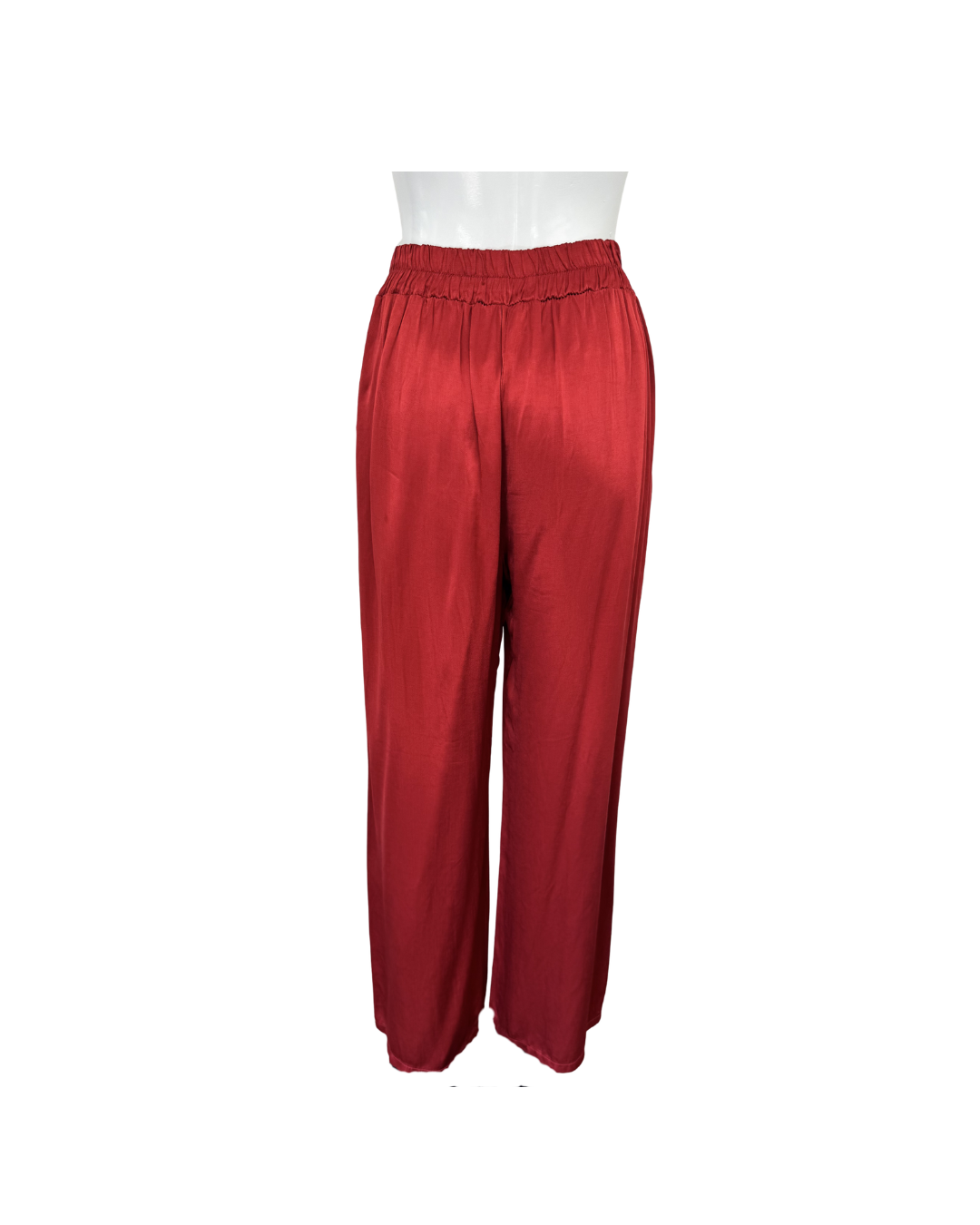 Pantalon con elastico rojo - In Italy