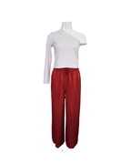 Pantalon con elastico rojo - In Italy