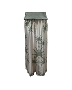 Pantalon palazzo de seda beige - Deby Debo