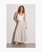 Maxifalda beige de lino - Got Swag