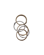 Pulseras doradas y plateadas - Zara