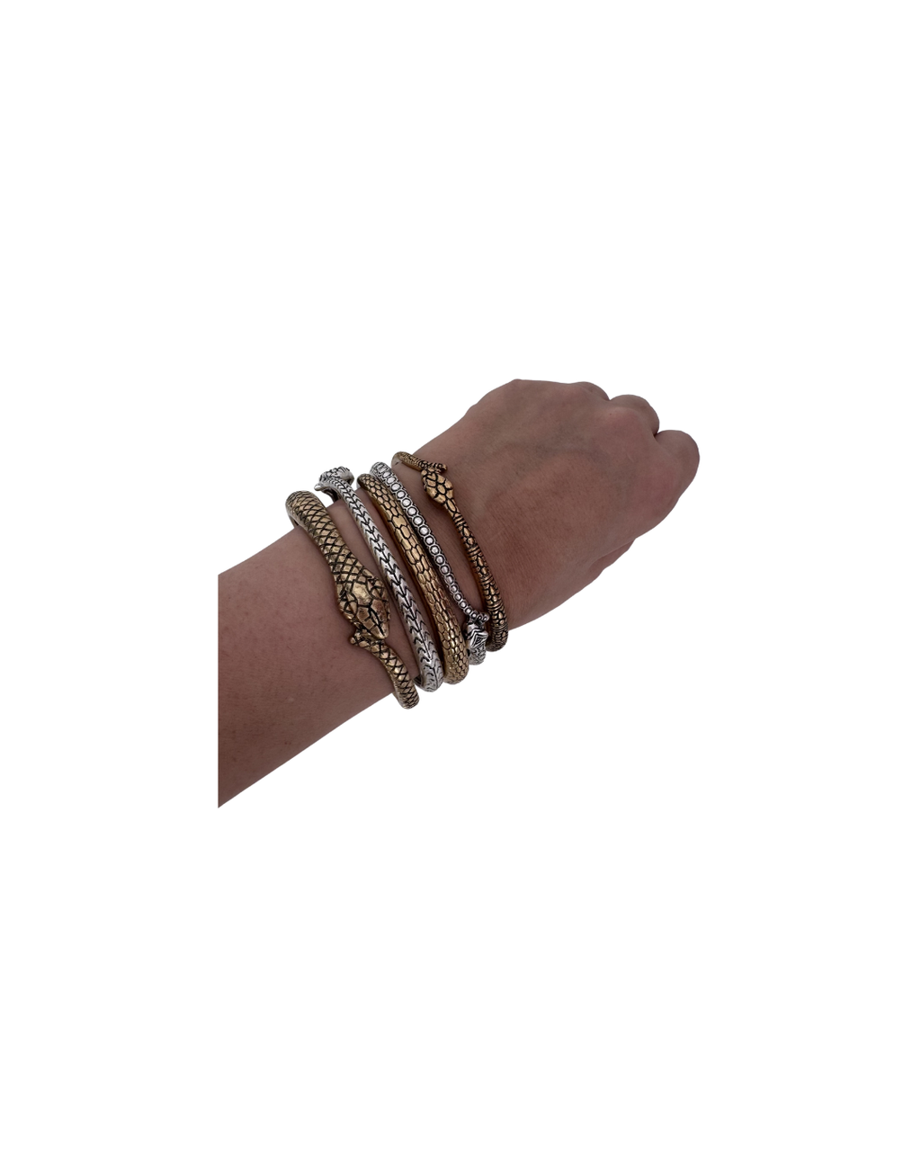 Pulseras doradas y plateadas - Zara