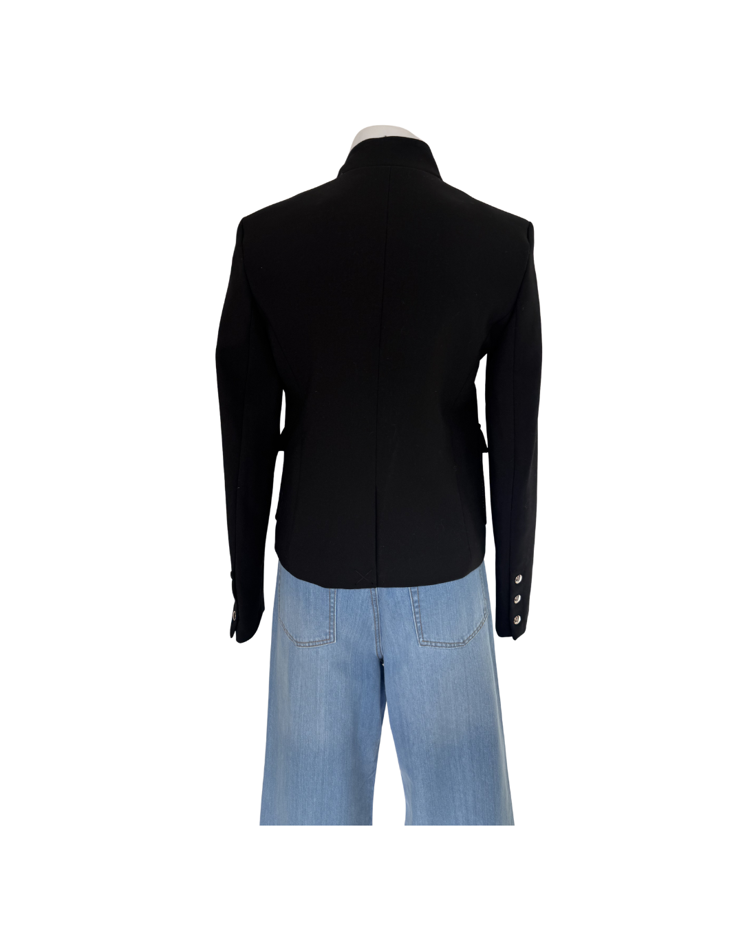Saco negro con botones dorados - Mango