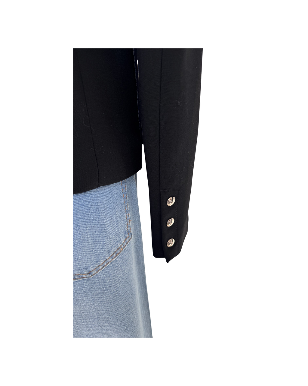 Saco negro con botones dorados - Mango