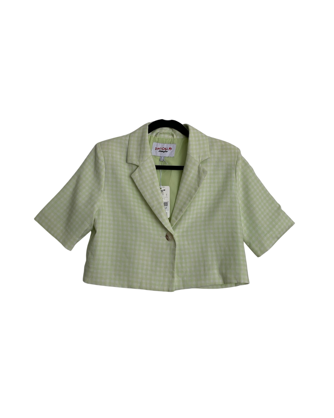 Saco crop amarillo
