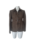 Blazer vintage marron a cuadros - Banana Republic