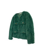 Saco peludo corto verde