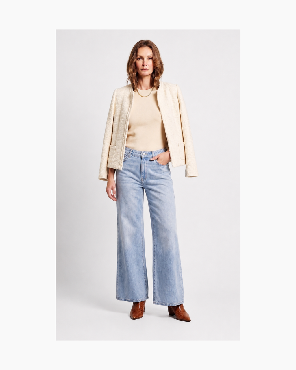 Saco de lana beige - Massimo Dutti