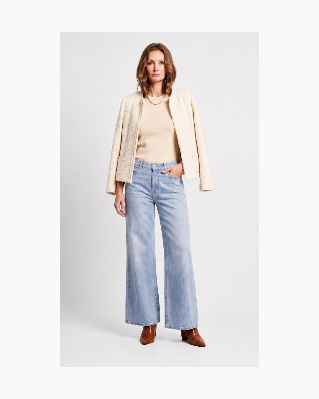 Saco de lana beige - Massimo Dutti