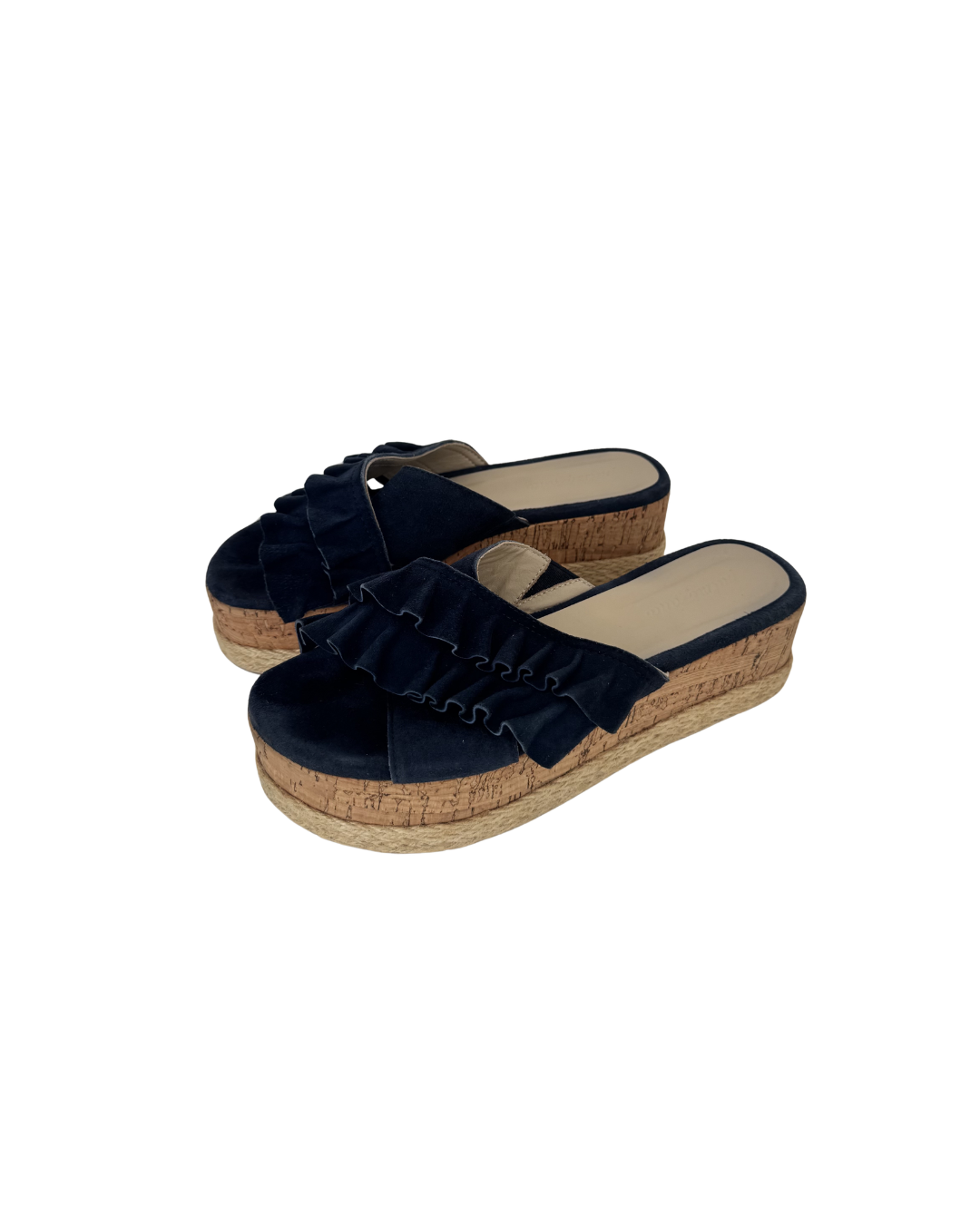 Sandalias azules con plataforma  - Palmizana
