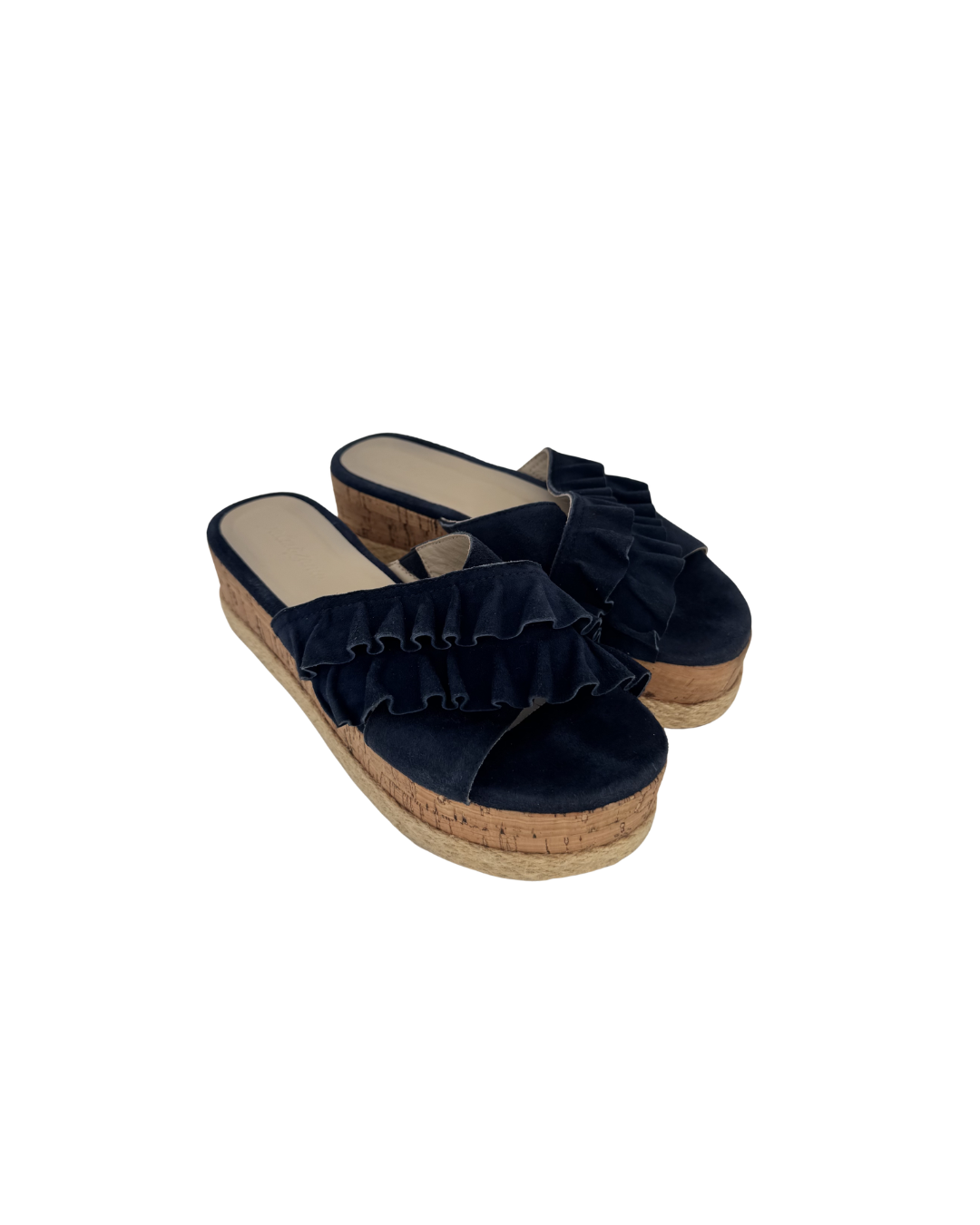 Sandalias azules con plataforma  - Palmizana
